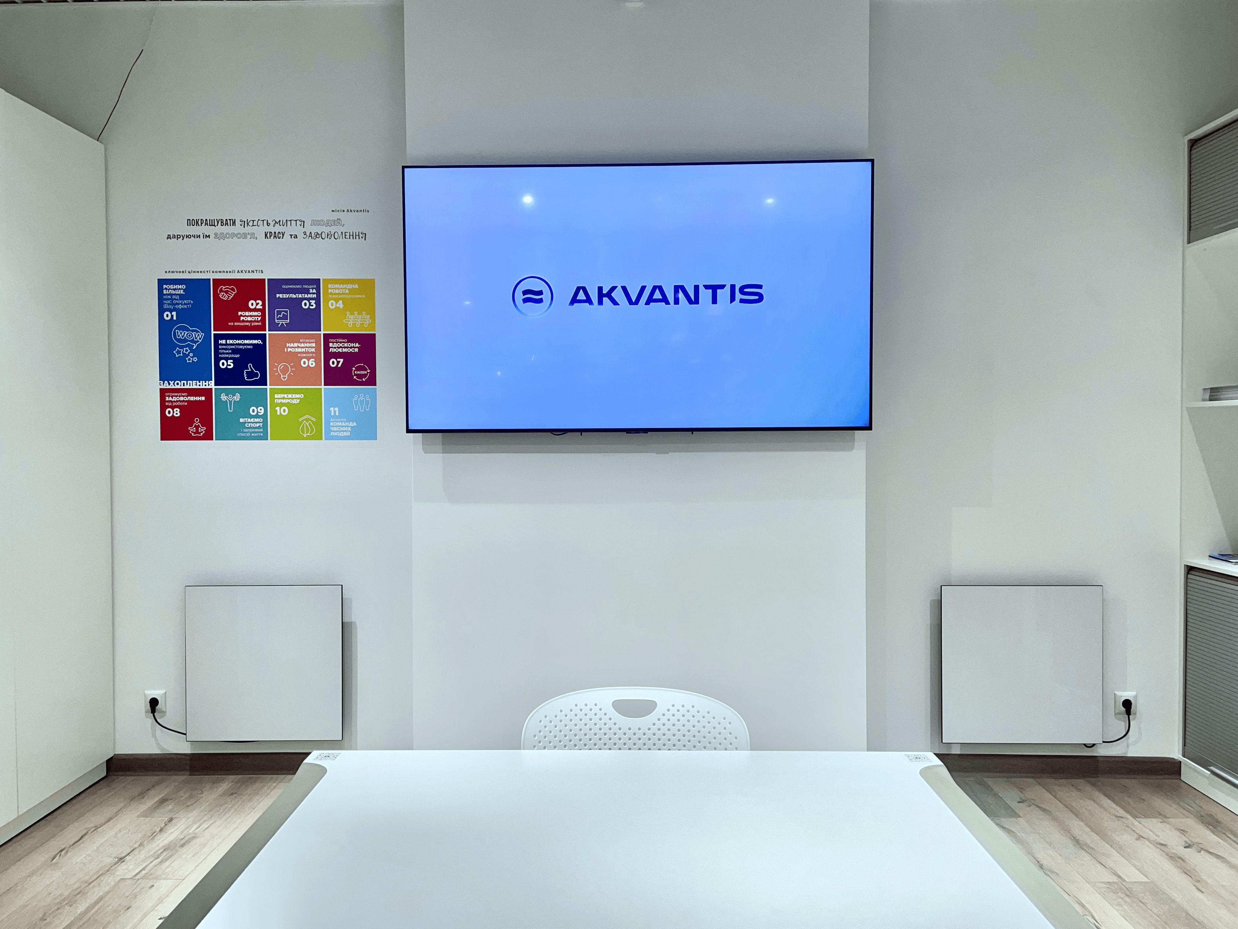 Керамічні панелі від HYBRO в шоурумах компанії AKVANTIS