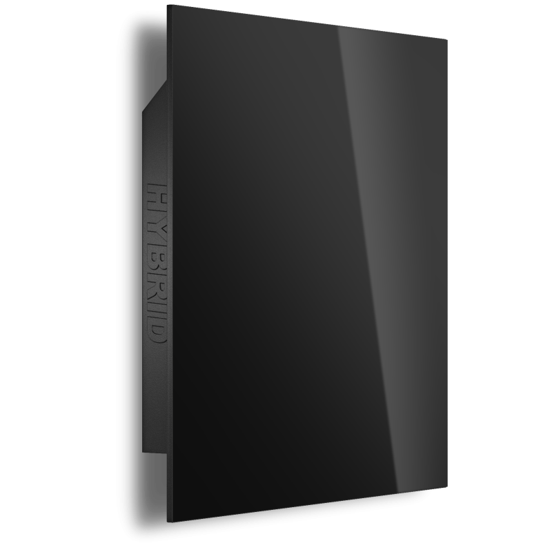 скляний HYBRID 375 black