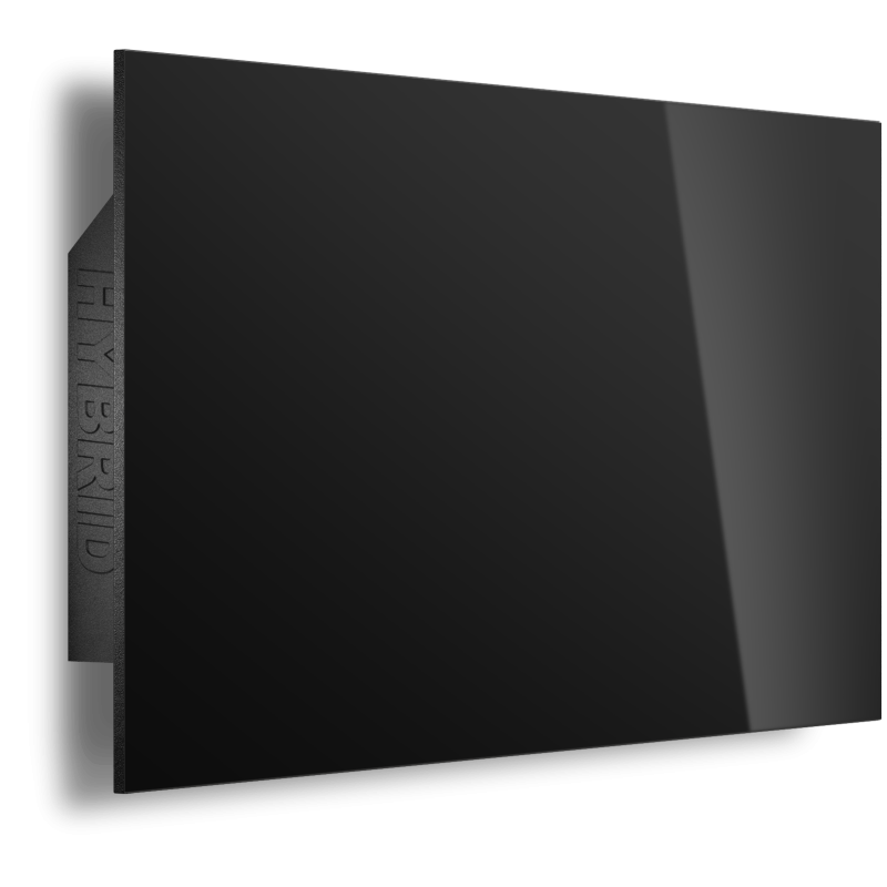 скляний HYBRID 420 black